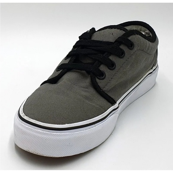 Vans Old Skool Low Canvas Trainers TB4R Grey/Black/White/US7 EUC - Picture 13 of 15